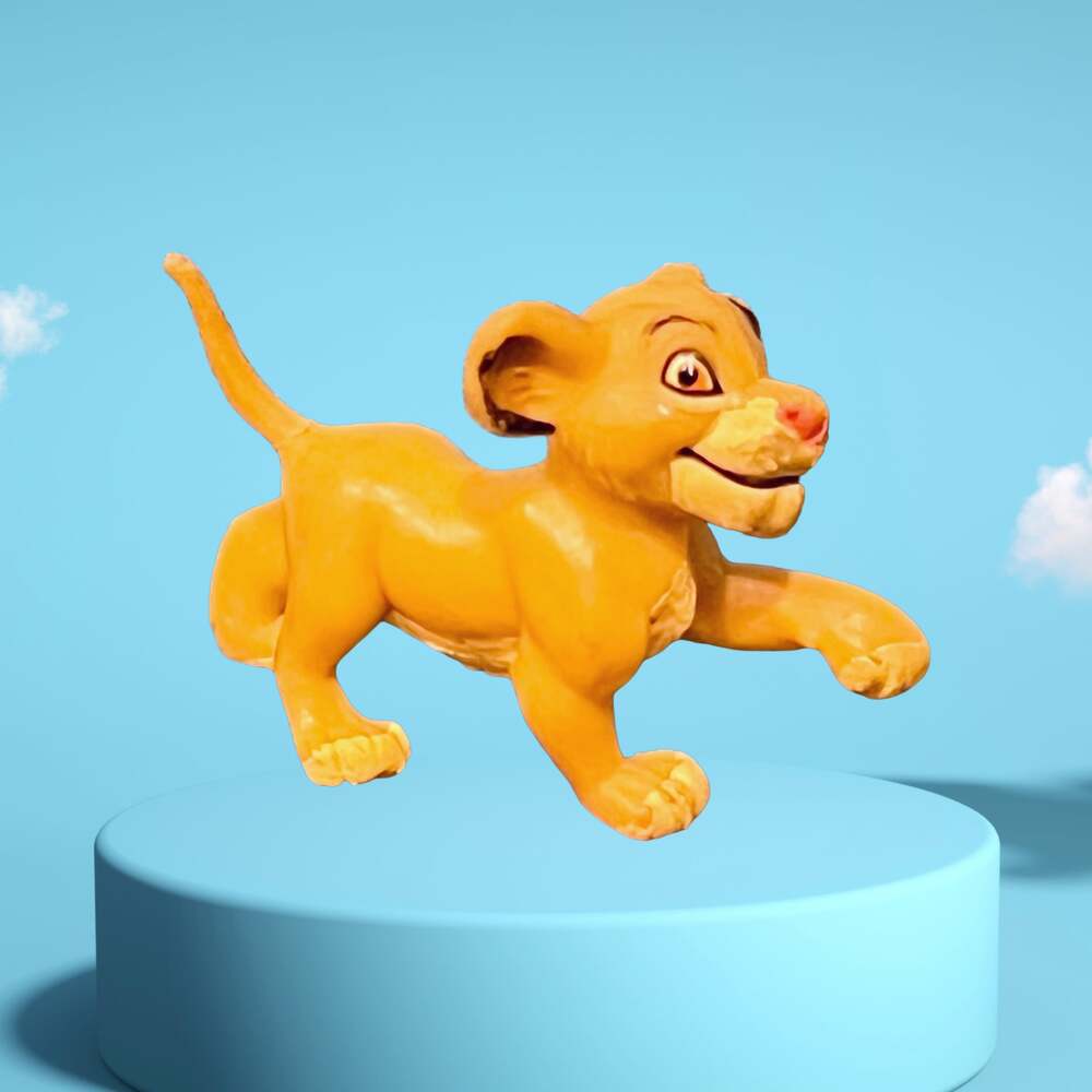 Vintage Walt Disney Applause The Lion King Lion Cub Simba 2" PVC Figure